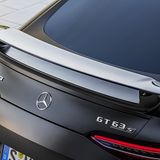 Mercedes AMG GT Coupé - der Spoiler muss sein - ist jedoch optisch eine Verunglimpfung