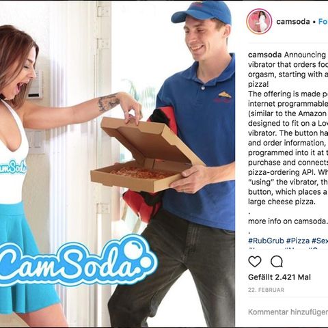 Schräges Sextoy: Dieser Vibrator kann Pizza bestellen