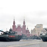 Der T-14 hat einen Ehrenplatz in der jährlichen Siegesparade in Moskau.