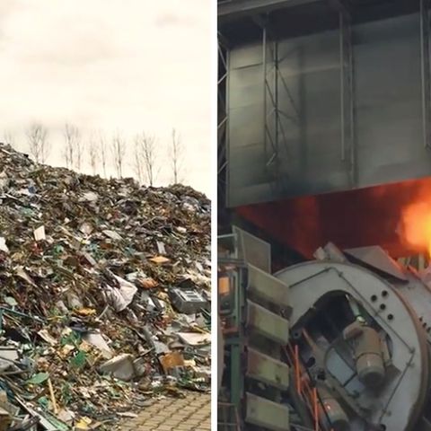 Berg von Kupfermüll wird weiterverarbeitet