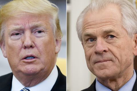 Comeback des Hardliners: Peter Navarro (rechts) gilt als einer der Architekten der Strafzoll-Politik von Donald Trump