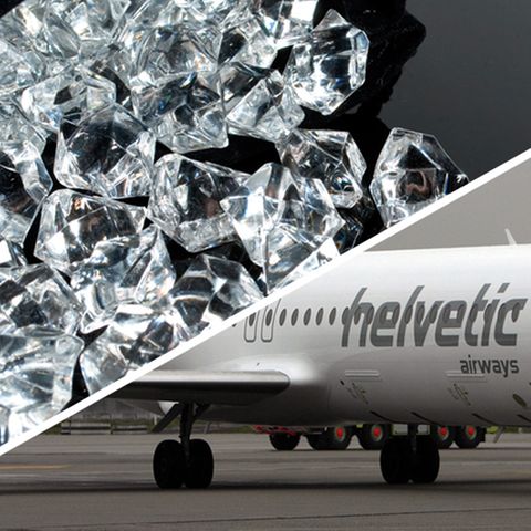 Diamentenraub aus einer Fokker 100 der Fluggsesellschaft Helvetic Airways in Brüssel