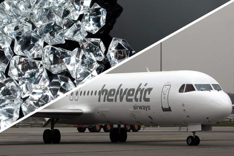 Diamentenraub aus einer Fokker 100 der Fluggsesellschaft Helvetic Airways in Brüssel