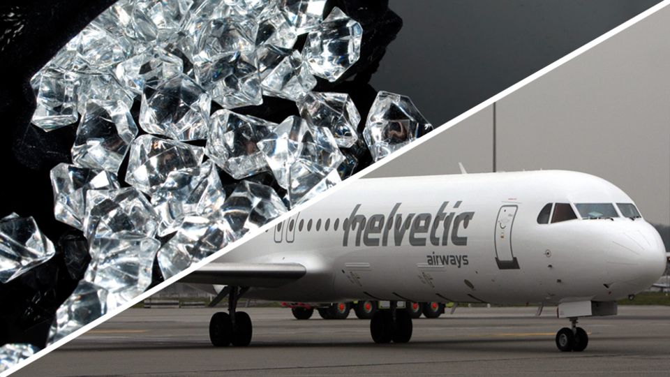 Diamentenraub aus einer Fokker 100 der Fluggsesellschaft Helvetic Airways in Brüssel