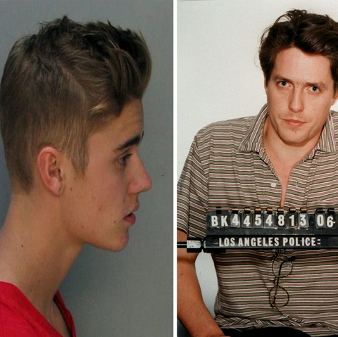 Justin Bieber, Hugh Grant und Co: Polizeifotos von Promis: Wenn der Paparazzo Polizist ist