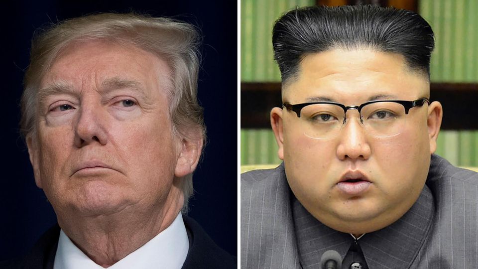 US-Präsident Donald Trump (l.) und Nordkoreas Machthaber Kim Jong Un