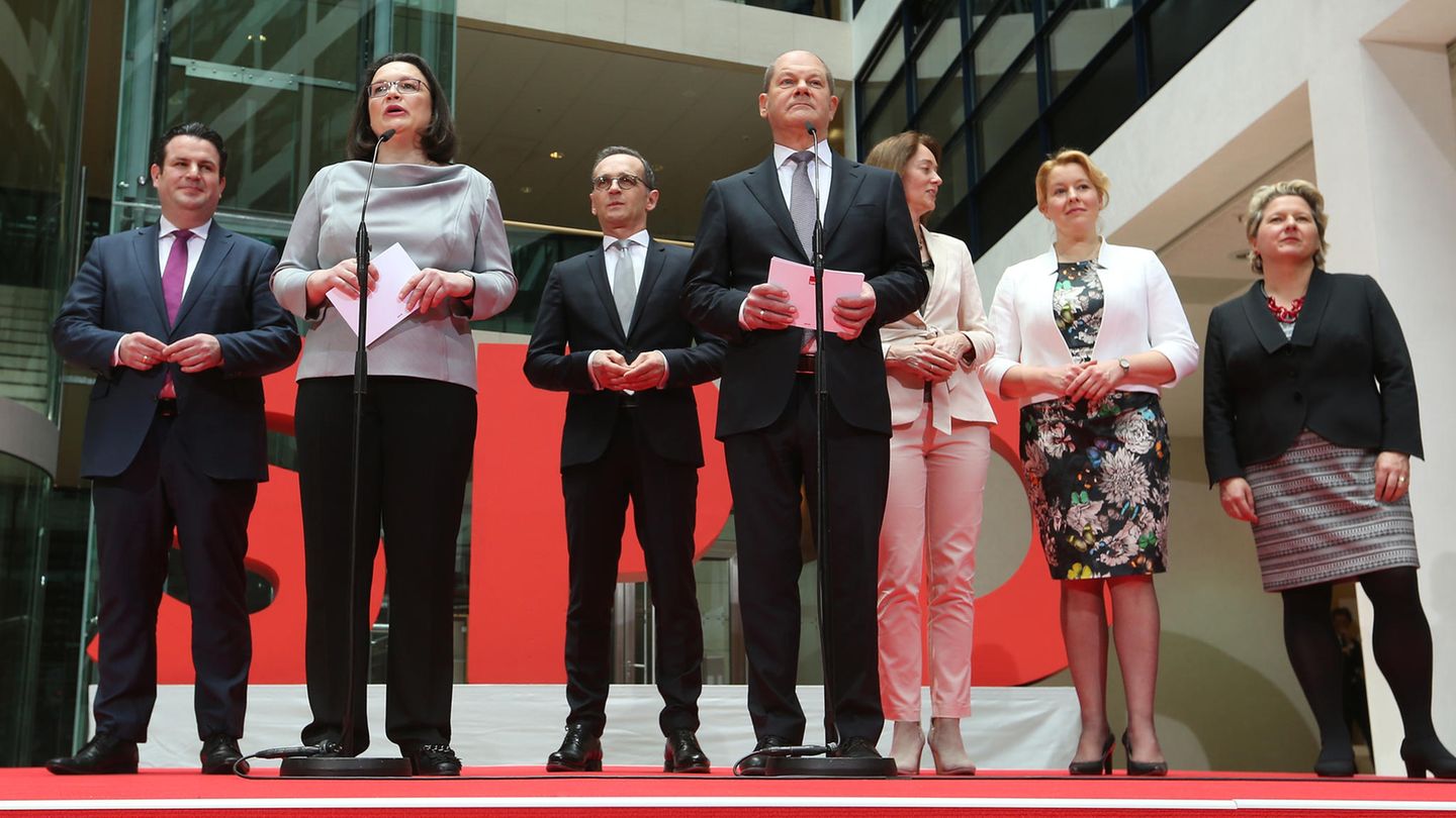 Die Ministerriege der SPD