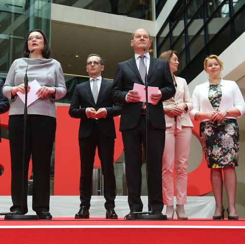Die Ministerriege der SPD