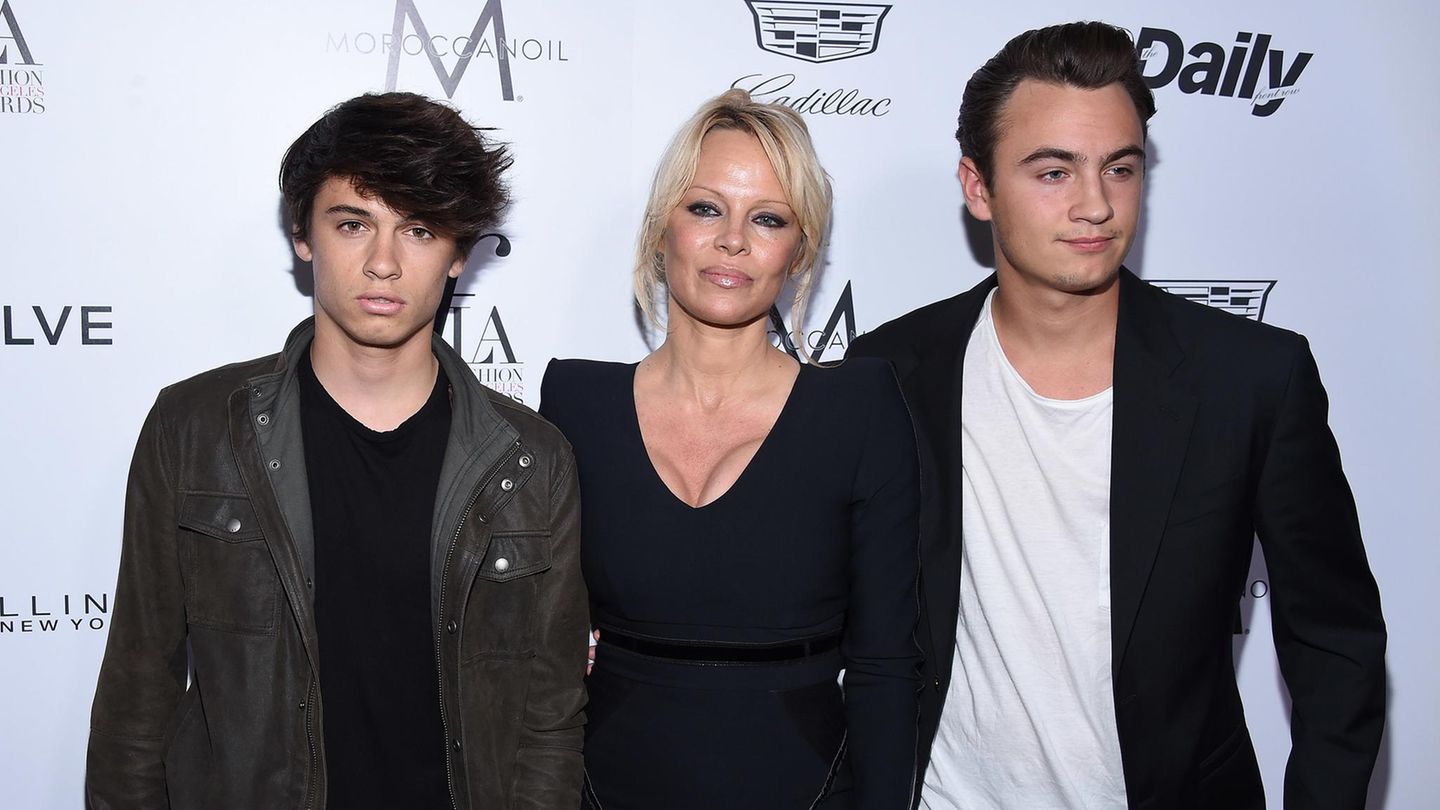 Pamela Anderson, Dylan Lee und Brandon Lee