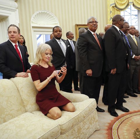 Kellyanne Conway im Oval Office