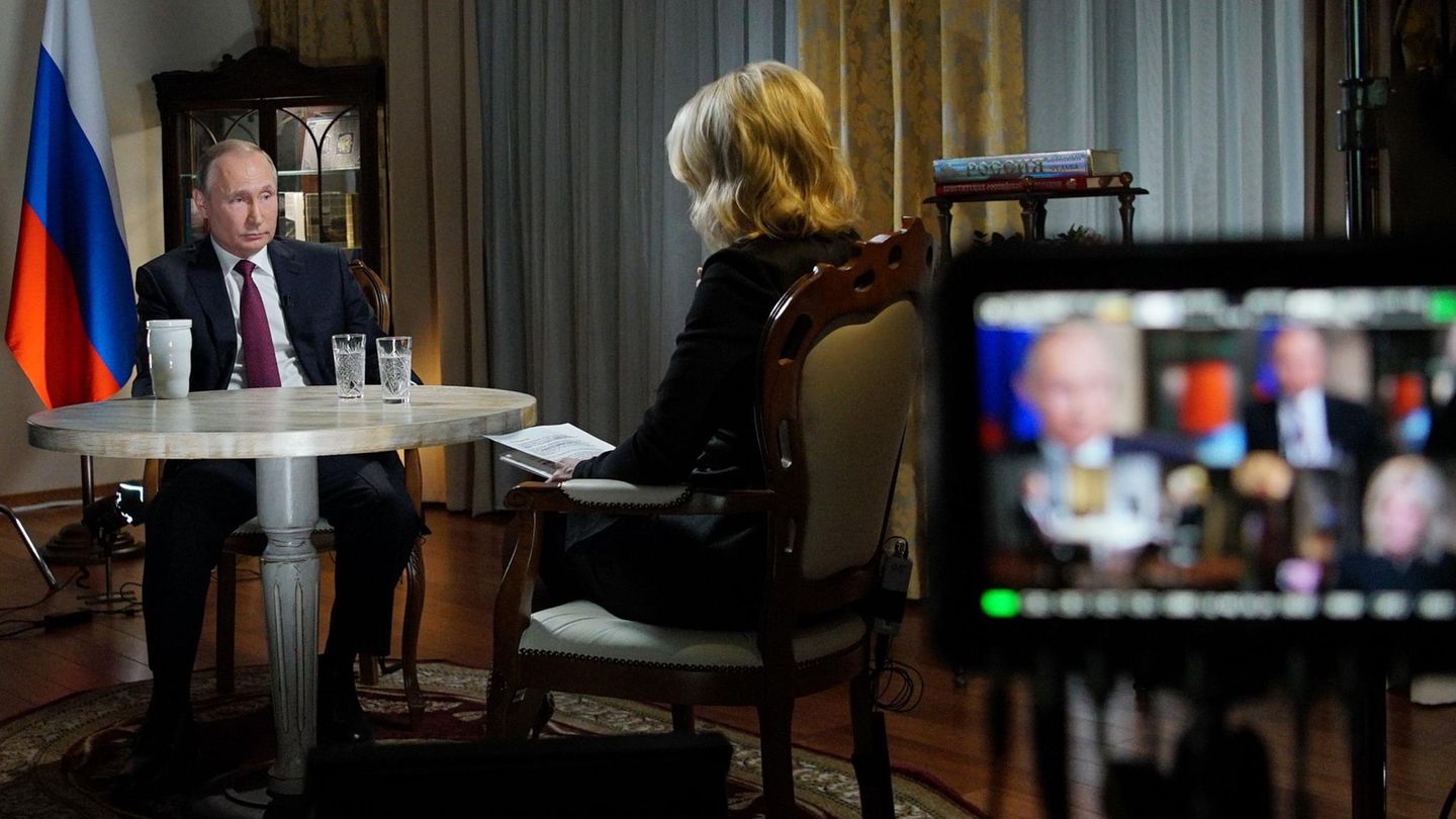 Auge um Auge mit dem Präsidenten: Wladimir Putin spricht mit Megyn Kelly von NBC
