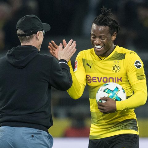 Rettete dem BVB mal wieder den Allerwertesten in der Bundesliga: Winterneuzugang Michy Batshuayi (mit Ball)