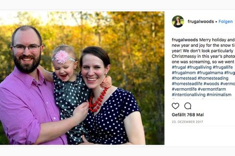 Auf Instagram feiert Mrs. Frugalwoods alias Elizabeth Willard Thames ihr neues Leben.