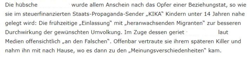 Ausschnitt aus dem Artikel der Seite "PI News"