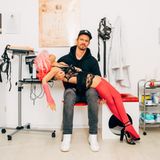 Joko Winterscheidt ist der erste Besucher im Bordoll in Dortmund, der nicht kommen wollte