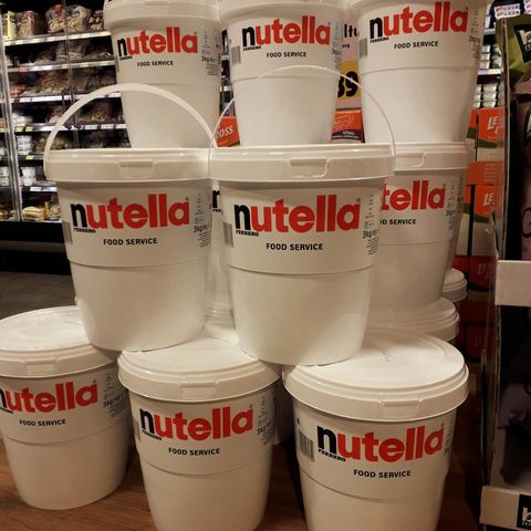 Nutella im Eimer