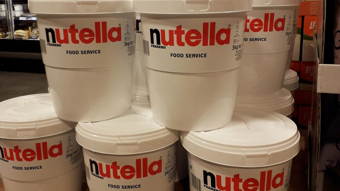 Nutella im Eimer