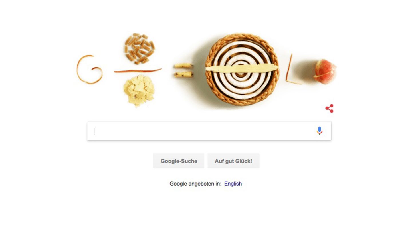 Der Pi-Tag wird am heutigen 14. März als Google Doodle gefeiert - mit Törtchen