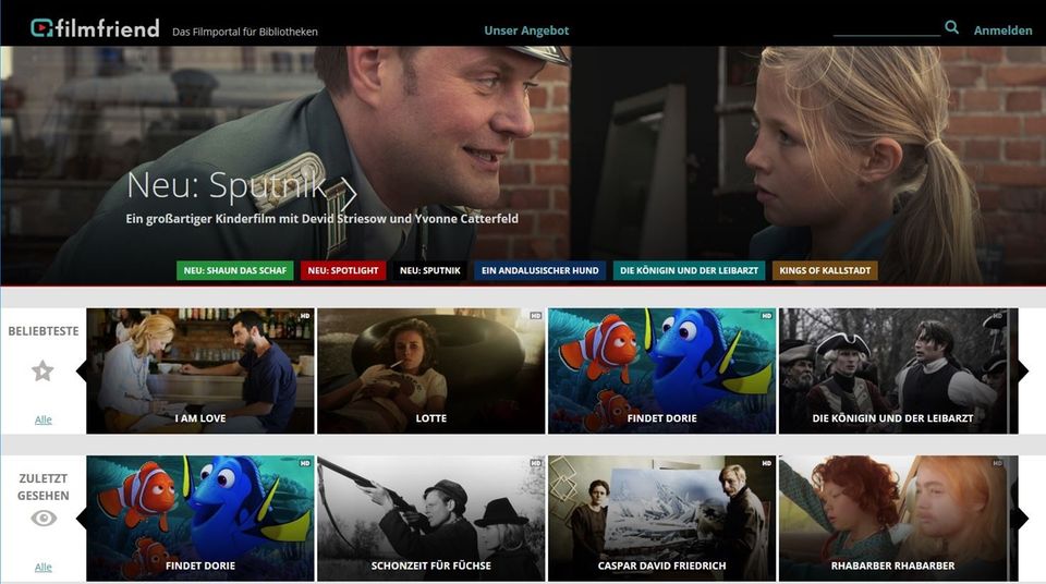 Filmfriend holt die Film-Ecke der Bibliothek nach Hause