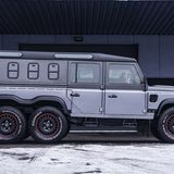 Was für ein Trumm: Die zusätzliche Achse verwandelt den Wagen optisch in einen Miltärtransporter.