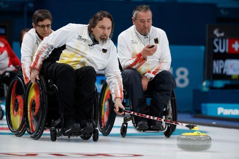 Die deutschen Rollstuhl-Curler bei den Paralympics 2018