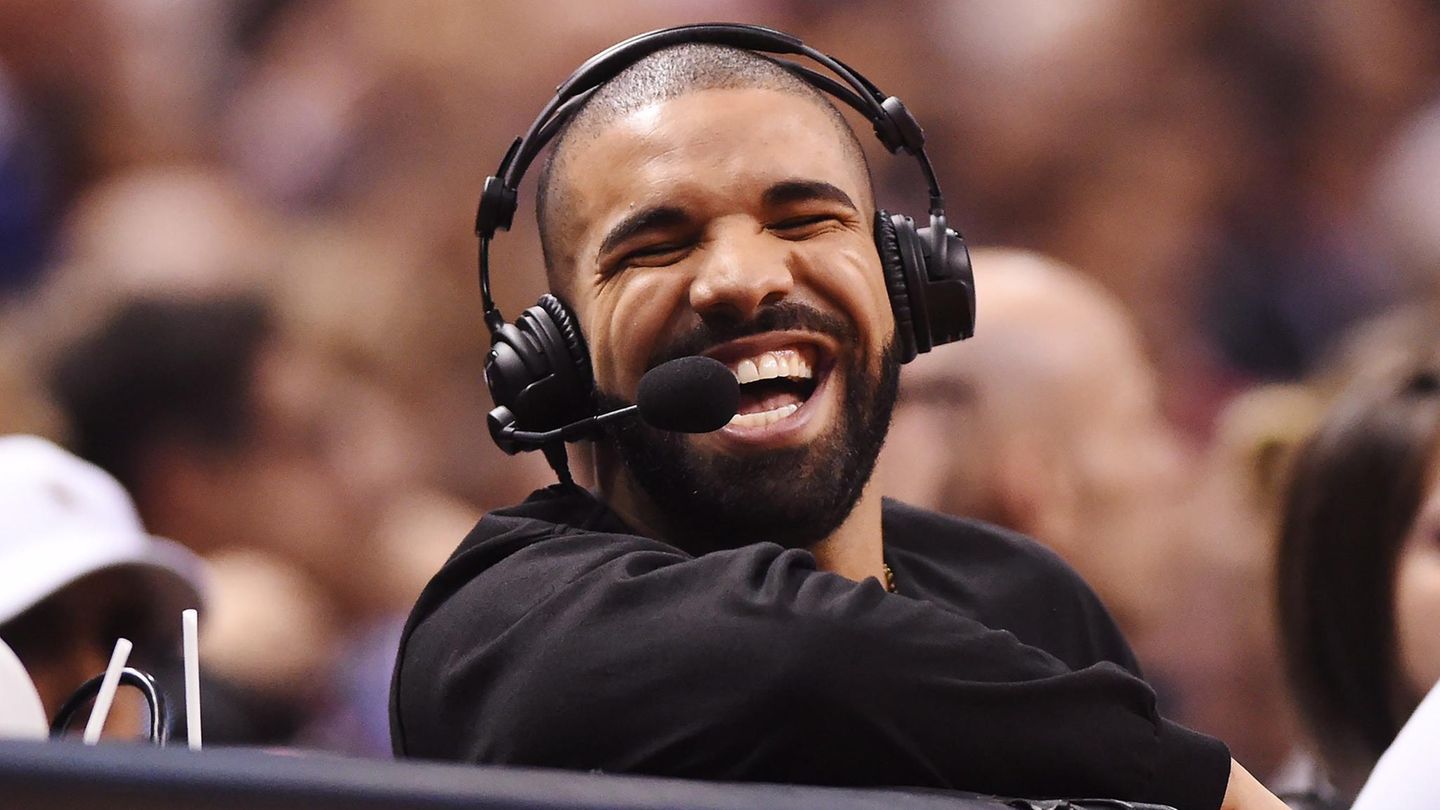 Rapper Drake am lachen