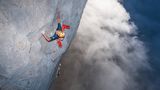 Senkrechter Aufstieg  Fabian Buhl an den Picos de Europa, Spanien. Der 28 Jährige Allgäuer zählt zu den besten Allroundkletterren der Welt.