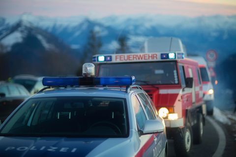 Feuerwehr un Polizei in Österreich