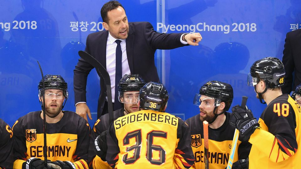 Eishockey-Bundestrainer: Marco Sturm coachte sein Team erfolgreich ins Finale des olympischen Turniers Marco Sturm coachte sein Team erfolgreich ins Finale des olympischen Turniers