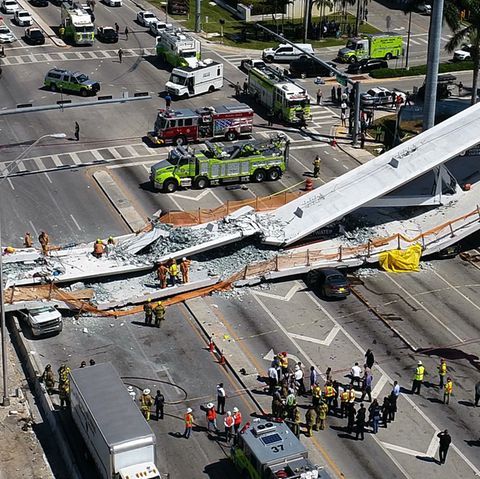 Die Brücke in Miami war neu - der Chefingenieur warnte dennoch vor "Rissen"