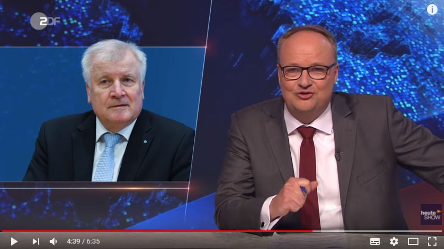 Oliver Welke knöpft sich in der heute-show Horst Seehofer vor