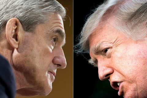 FBI-Sonderermittler Robert Mueller (l.) untersucht mögliche Russland-Verbindungen von US-Präsident Donald Trump