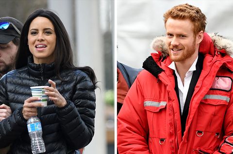 Schauspieler Parisa Fitz-Henley und Murray Fraser spielen Meghan und Prinz Harry im Lifetime Movie "Harry und Meghan"