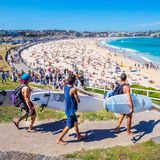 Platz 10: Es ist zwar nicht die Hauptstadt des fünften Kontinents, aber die größte Metropole: Sydney ist auch bei Touristen das Top-Ziel und als Ausgangspunkt für Reisen durch Australien beliebt - im Bild Bondi Beach vor den Toren der Stadt.