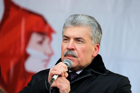Pawel Grudinin kam mit 11,8 Prozent der Wählerstimmen bei der Präsidentschaftswahl in Russland auf den zweiten Platz
