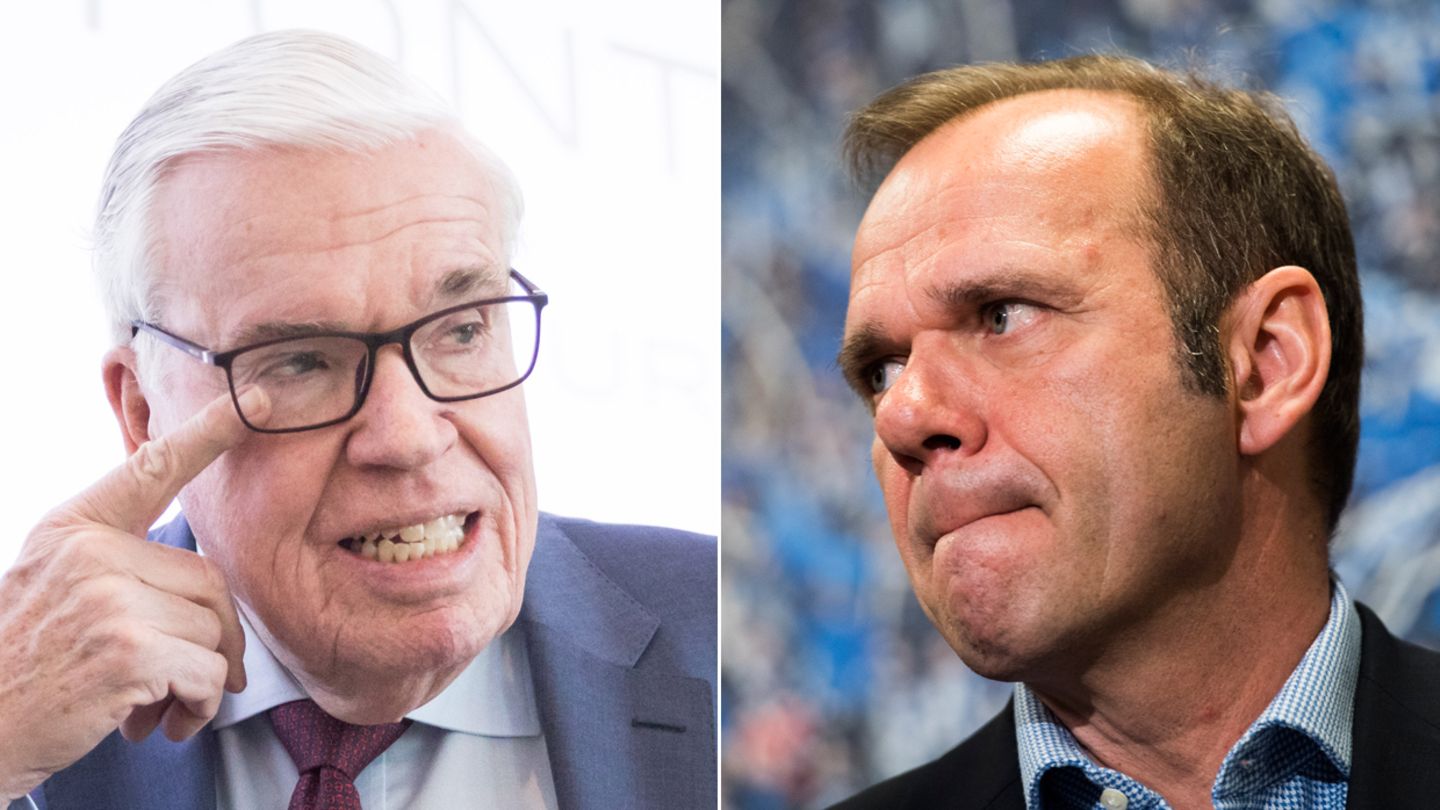 HSV-Investor Klaus Michael Kühne und HSV-Aufsichtsratschef Bernd Hoffmann