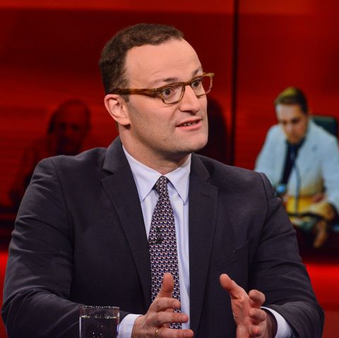 Gesundheitsminister Jens Spahn, CDU, am Montagabend in der ARD-Sendung "Hart aber fair"