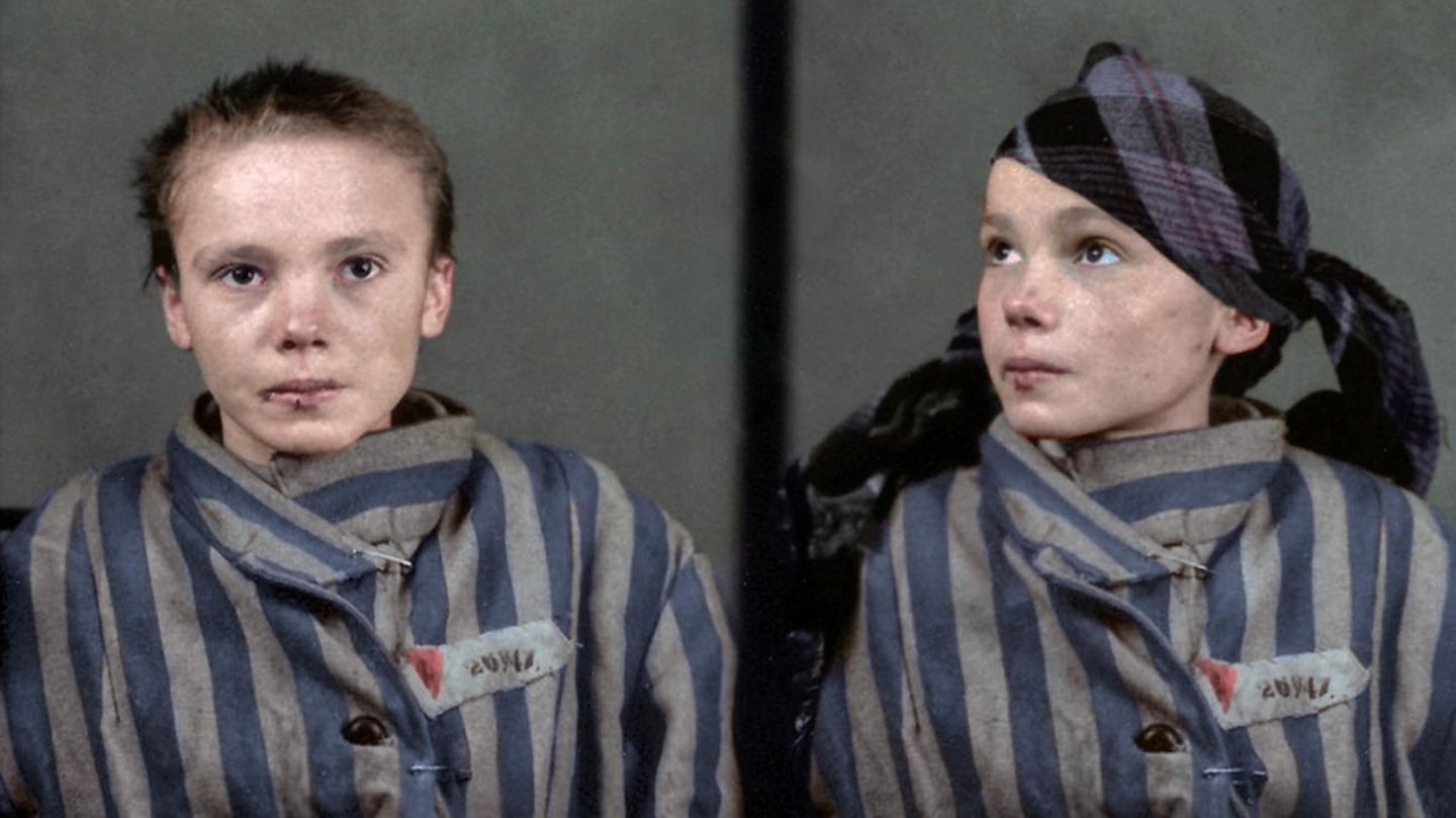 Auschwitz Czesława Kwoka KZ koloriert