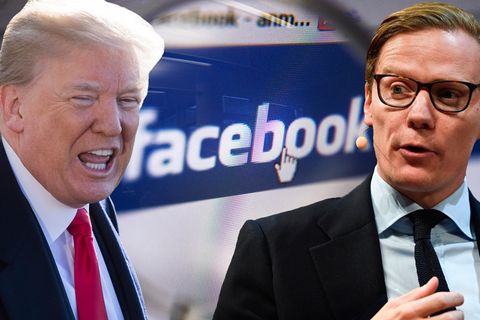 Cambridge Analytica von Alexander Nix (rechts) unterstützte Donald Trump im Wahlkampf.