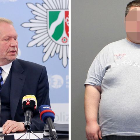 Essens Polizeipräsident Frank Richter (l.)
