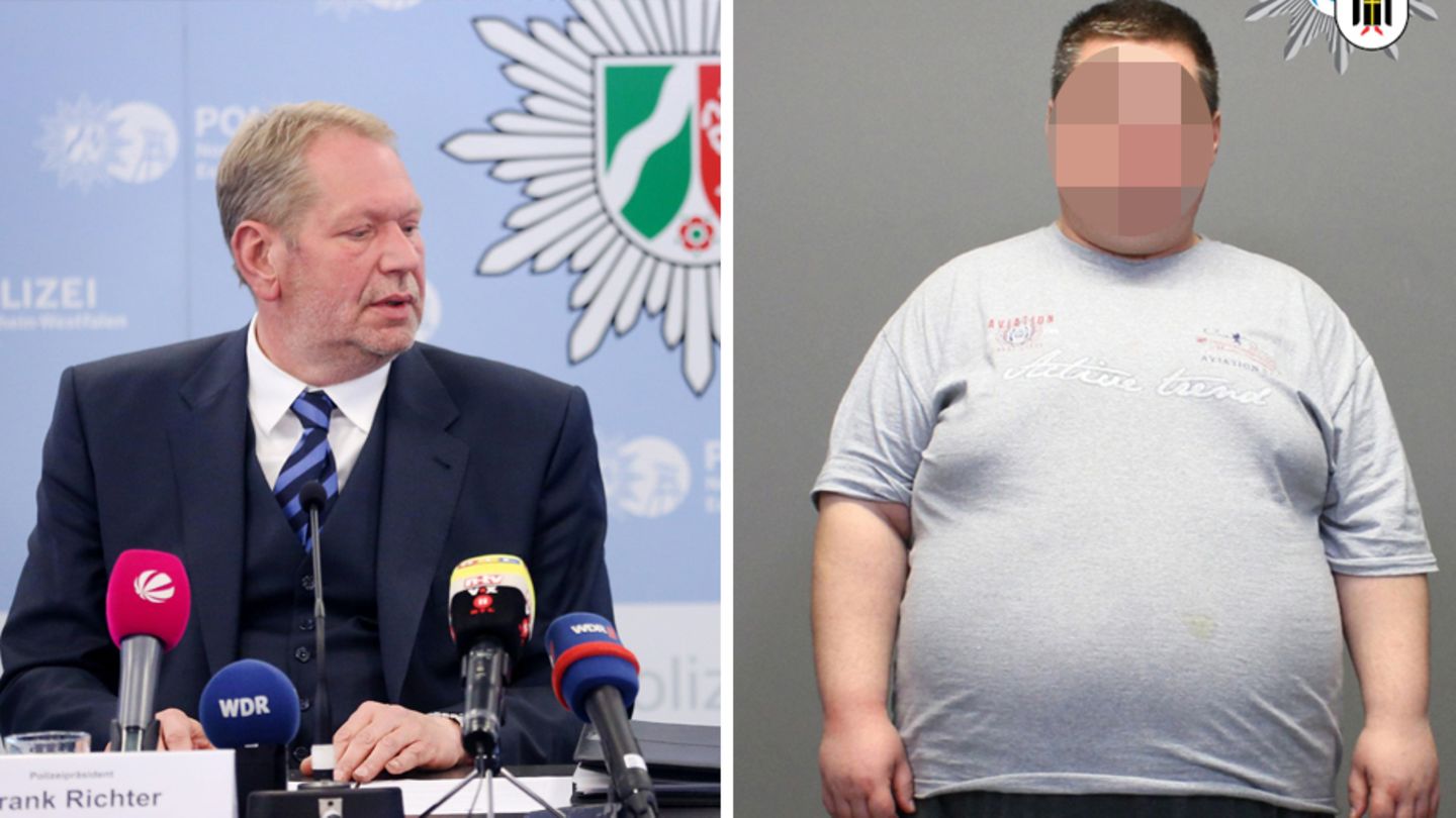 Essens Polizeipräsident Frank Richter (l.)