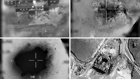 Bild der Abschusskamera während Israel den Atomreaktor in Syrien angriff