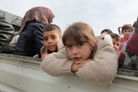 Syrische Kinder in Afrin