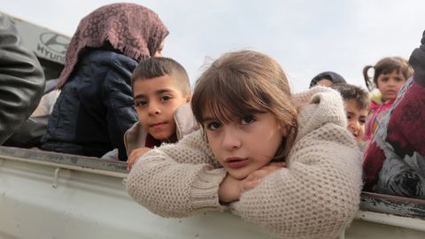 Syrische Kinder in Afrin