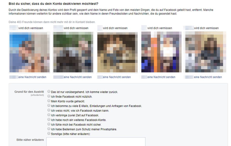 Facebook-Account löschen: Wie Sie Mark Zuckerberg den Rücken kehren