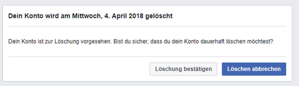 Facebook-Account löschen: Wie Sie Mark Zuckerberg den Rücken kehren