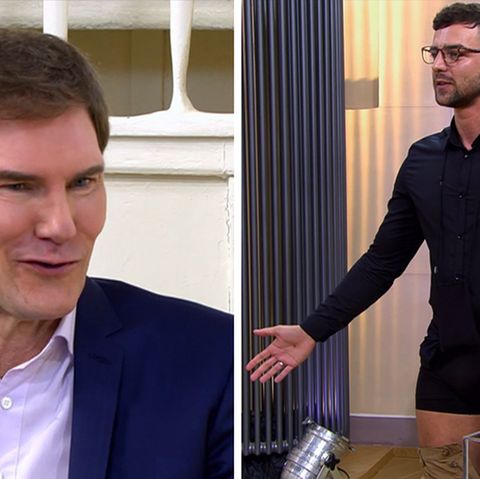 Kandidat Ned läst die Hosen runter, Carsten Maschmeyer amüsiert sich