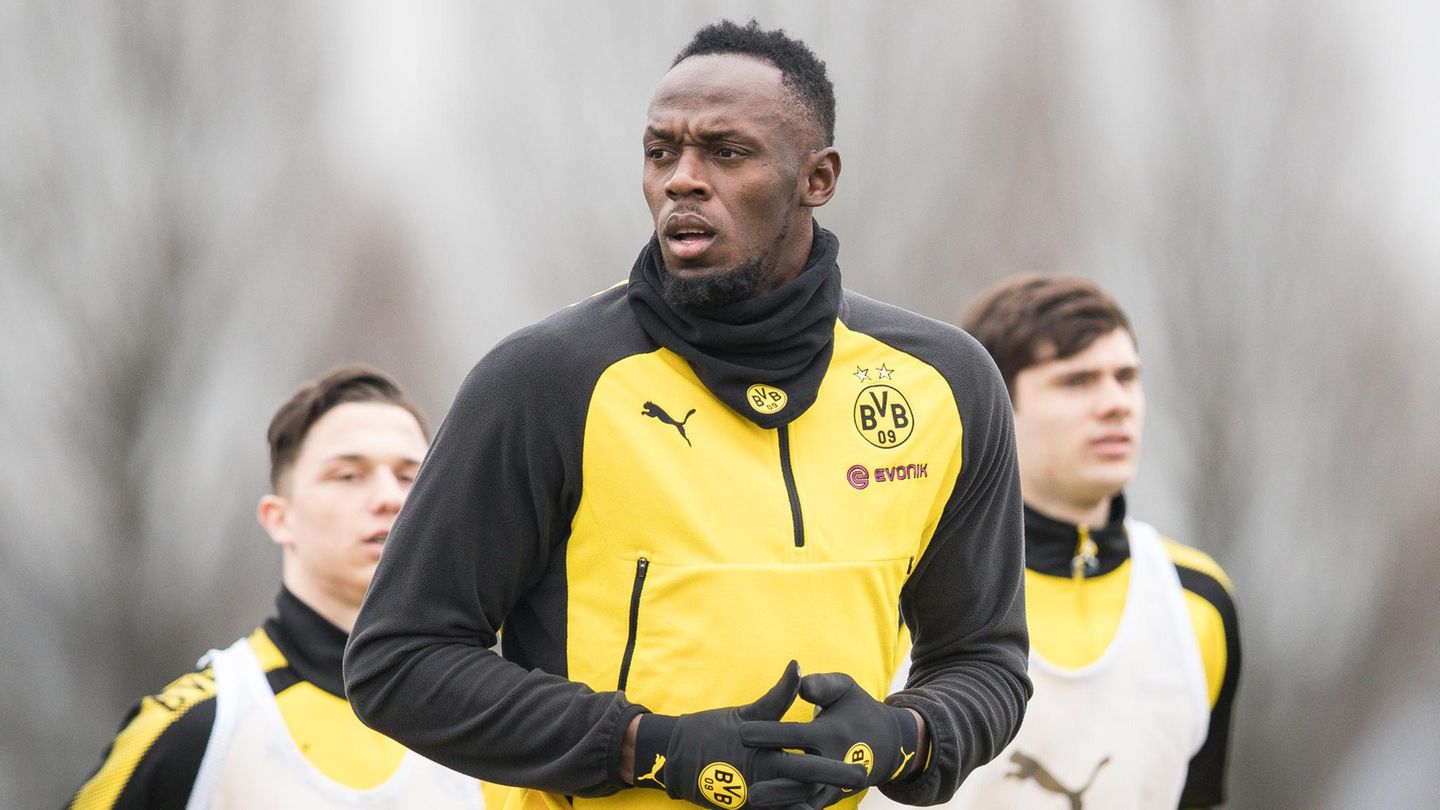 Usain Bolt trainiert beim BVB