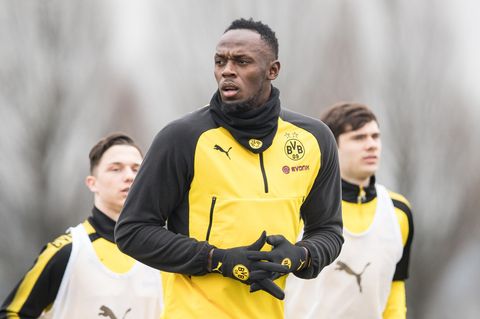 Usain Bolt trainiert beim BVB