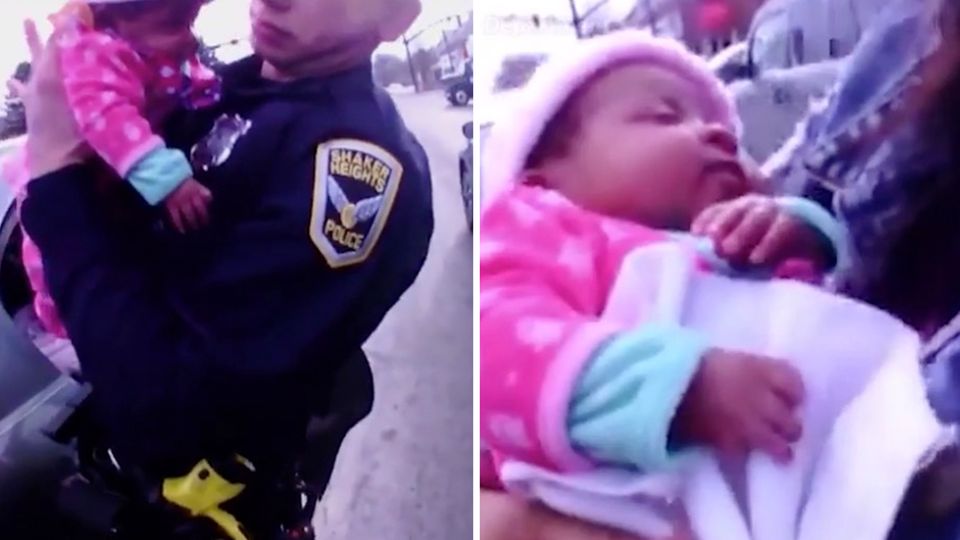 Dramatische Aufnahmen: Mutter hört ihr Baby im Auto nicht mehr atmen - Polizist rettet es vor dem Ersticken Dramatische Aufnahmen: Mutter hört ihr Baby im Auto nicht mehr atmen - Polizist rettet es vor dem Ersticken